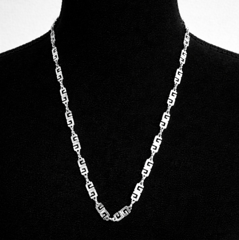 Givenchy Interlocking G Silver-Tone Necklace - image 1